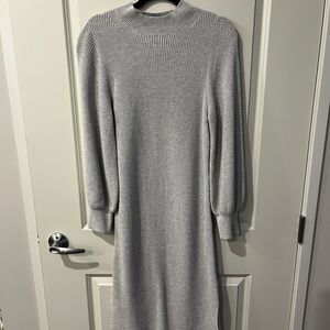 Bell Sleeve Midi Sweater Dress